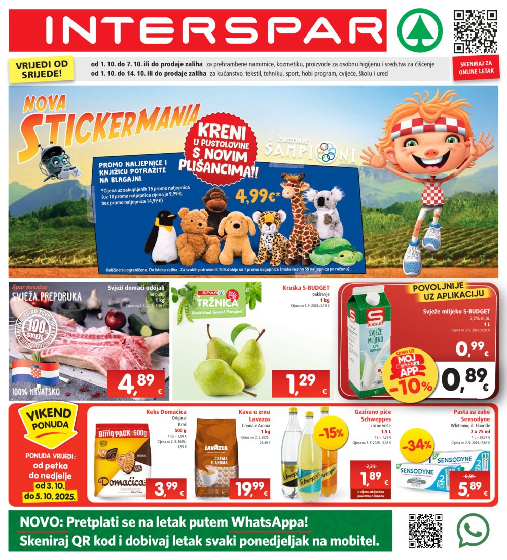 INTERSPAR katalog Akcija 01.10.-07. 10.2025.