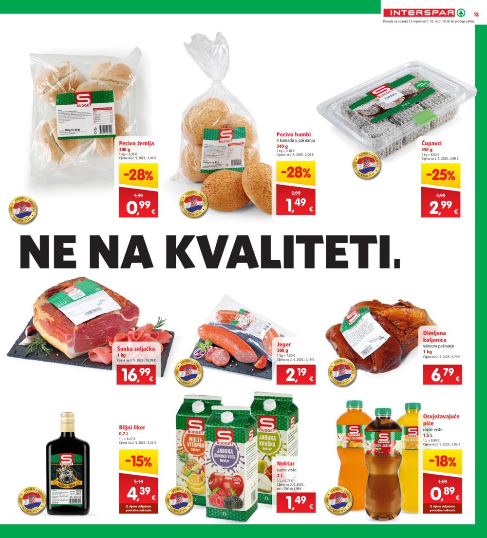 INTERSPAR katalog Akcija 01.10.-07. 10.2025.