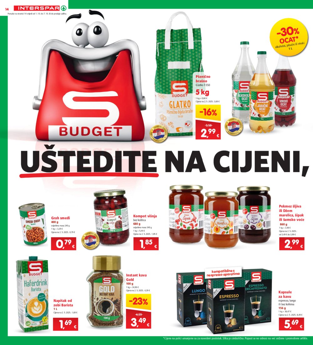 INTERSPAR katalog Akcija 01.10.-07. 10.2025.