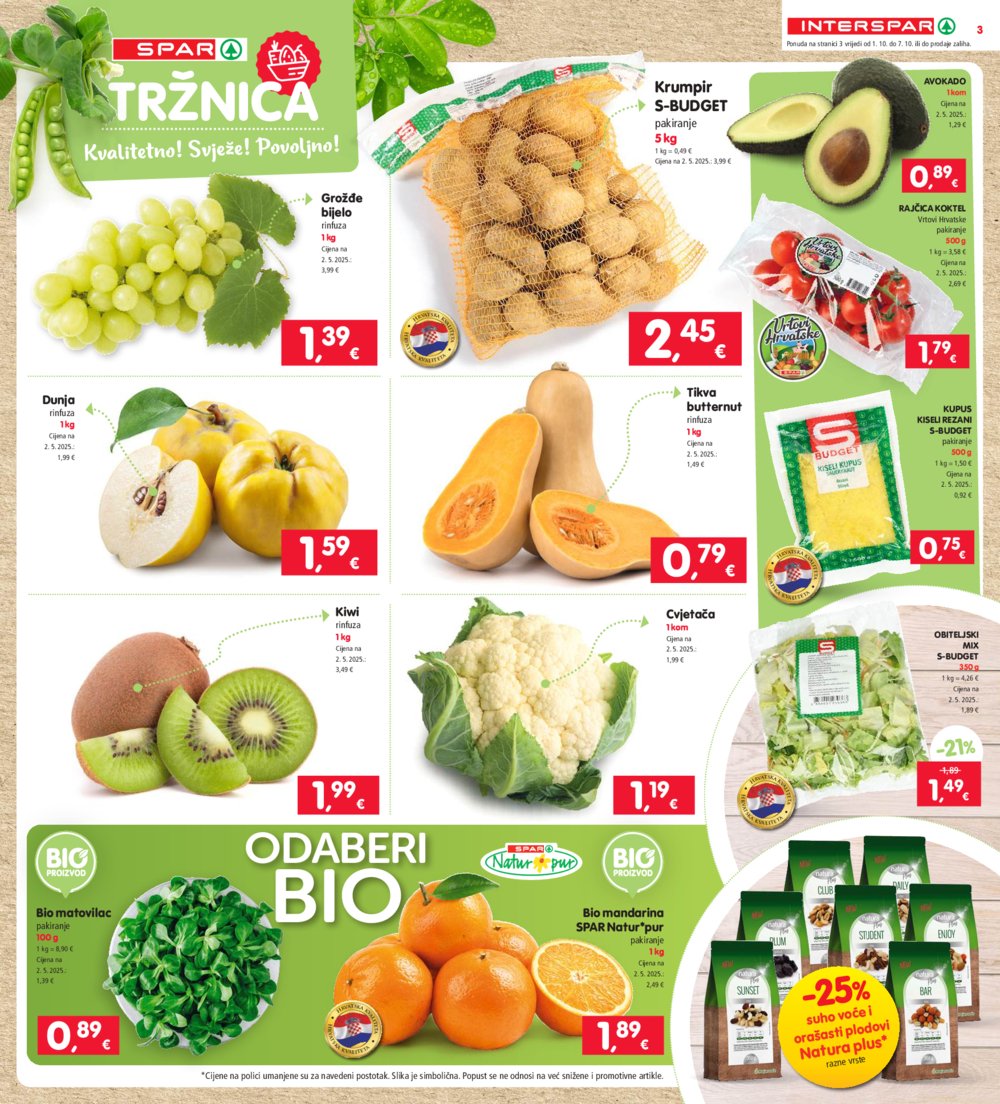 INTERSPAR katalog Akcija 01.10.-07. 10.2025.