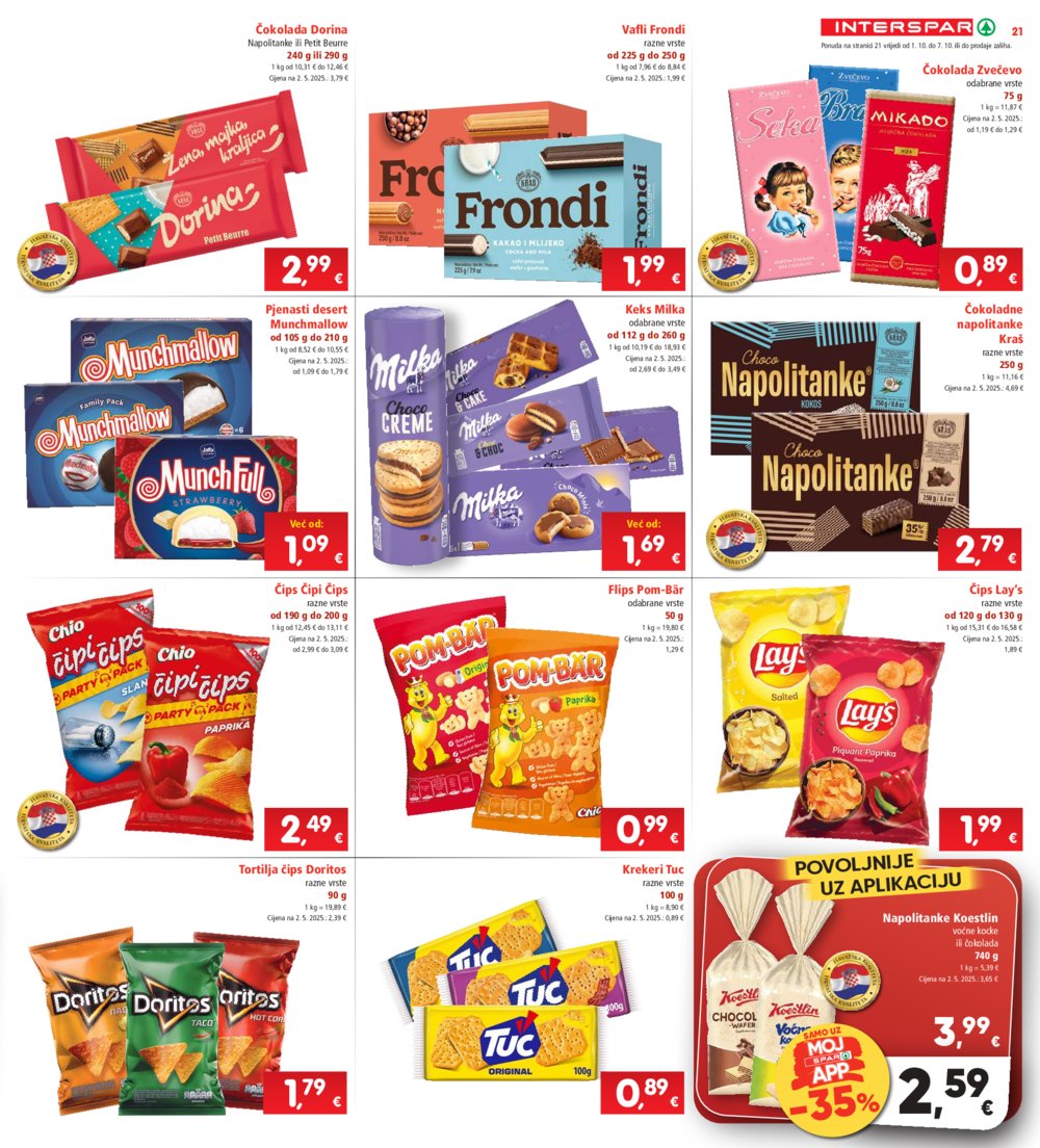 INTERSPAR katalog Akcija 01.10.-07. 10.2025.