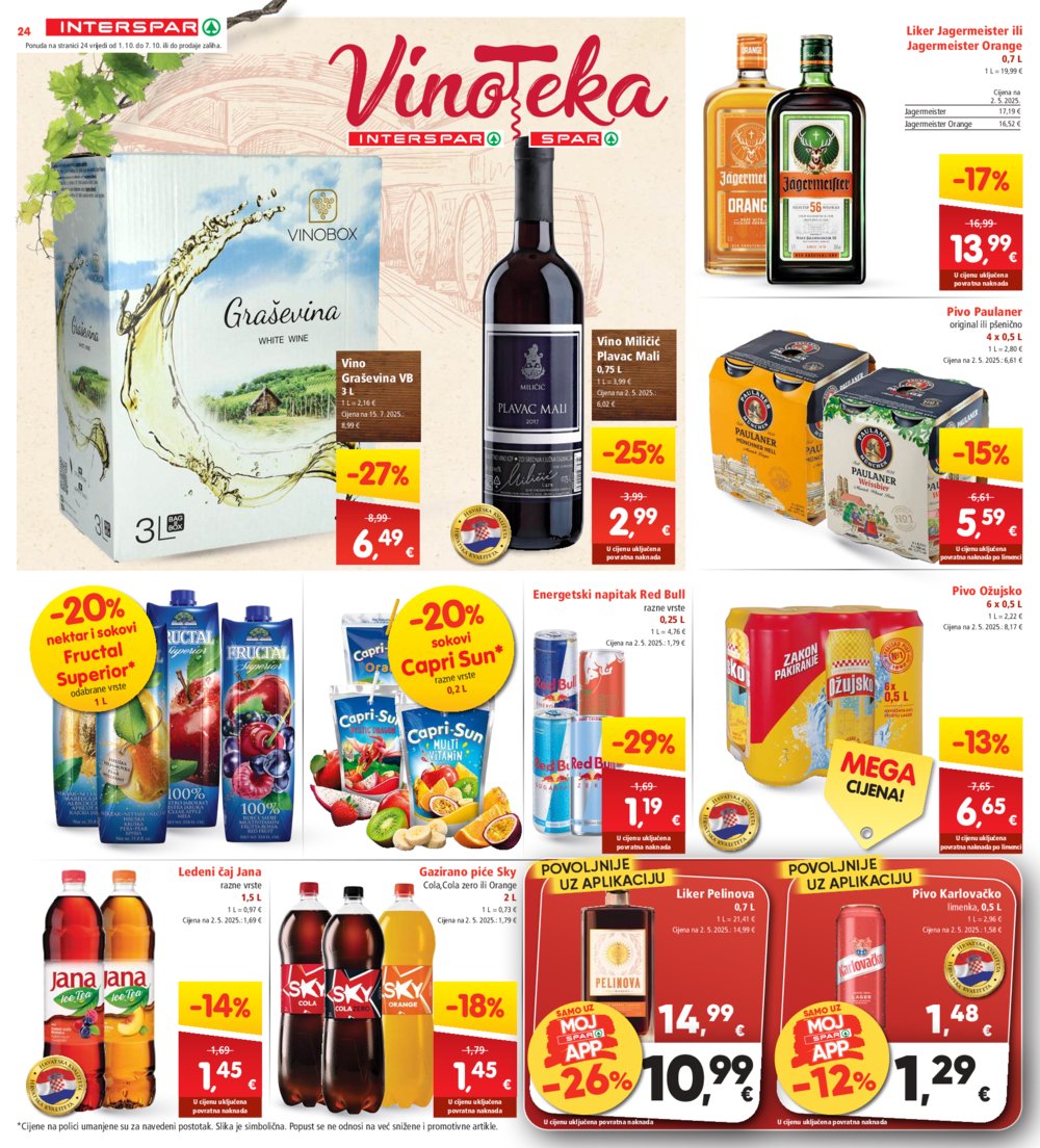 INTERSPAR katalog Akcija 01.10.-07. 10.2025.