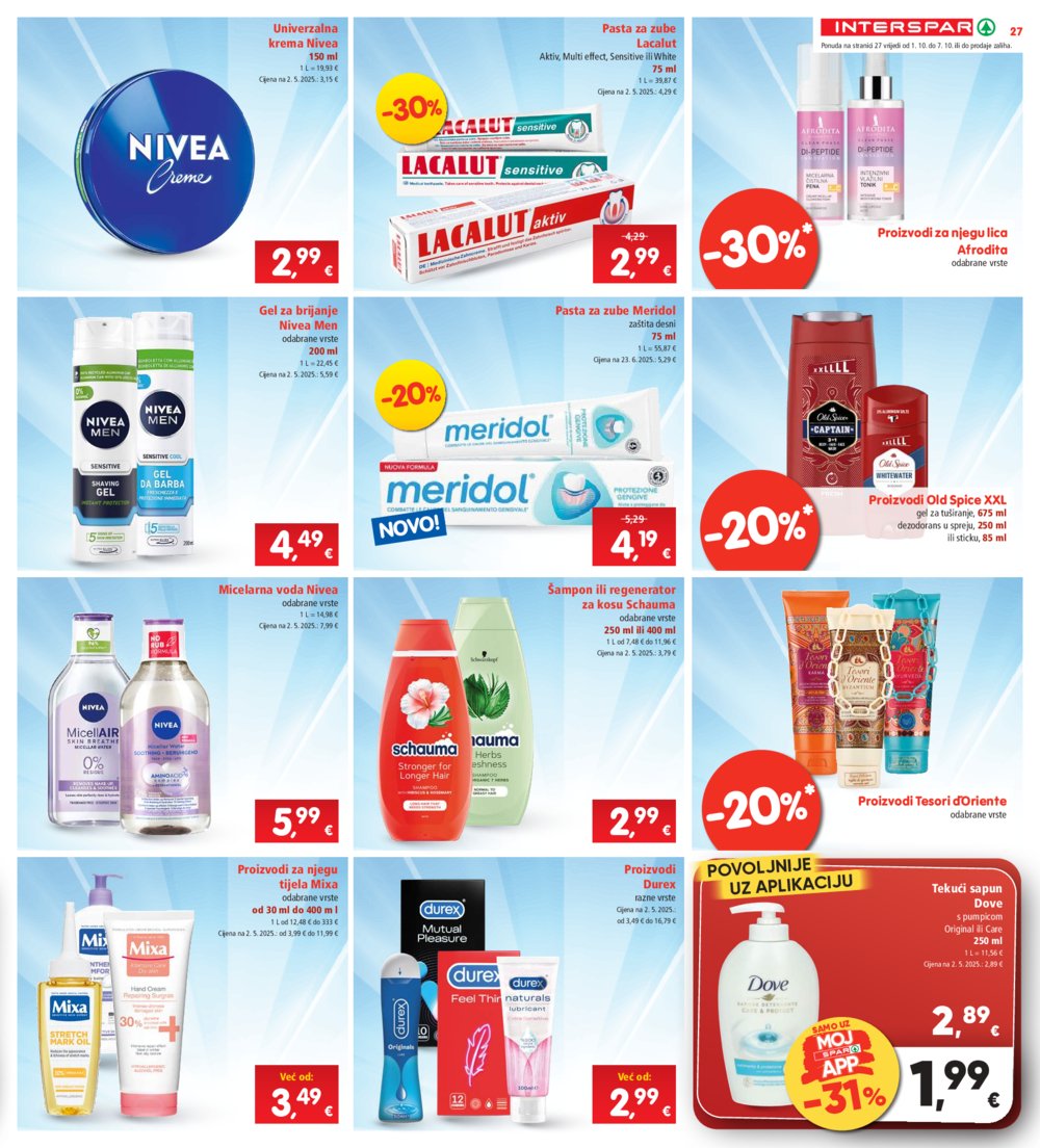 INTERSPAR katalog Akcija 01.10.-07. 10.2025.