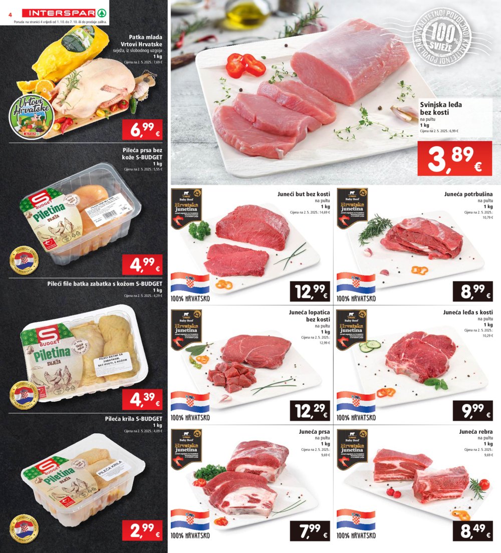 INTERSPAR katalog Akcija 01.10.-07. 10.2025.