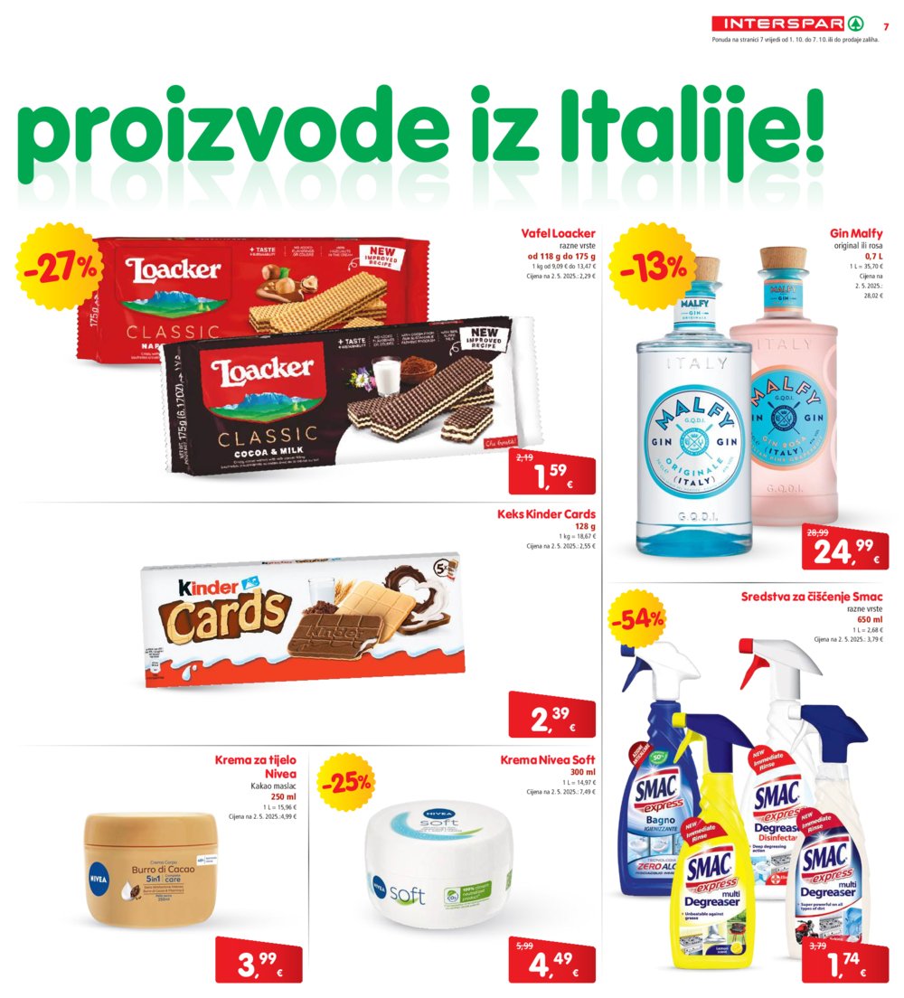 INTERSPAR katalog Akcija 01.10.-07. 10.2025.
