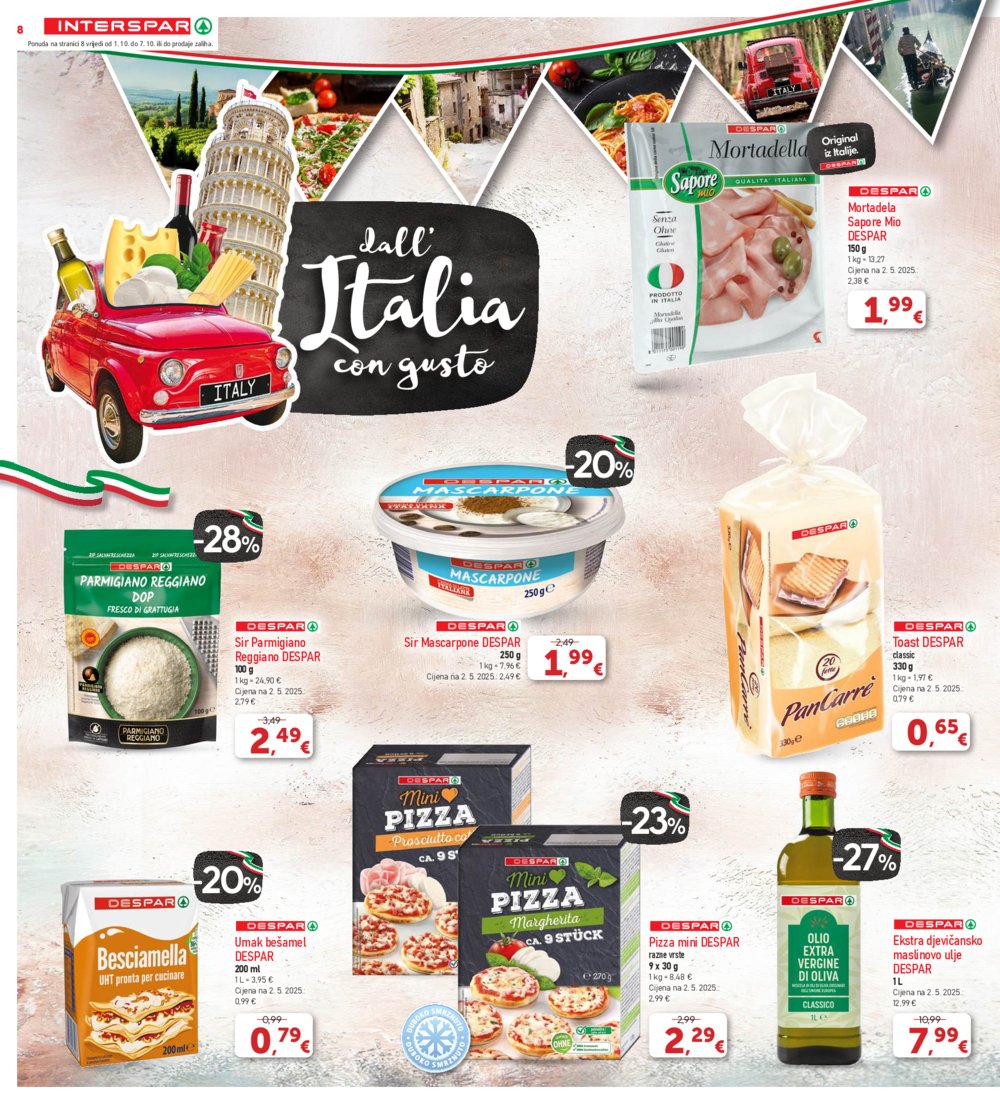 INTERSPAR katalog Akcija 01.10.-07. 10.2025.