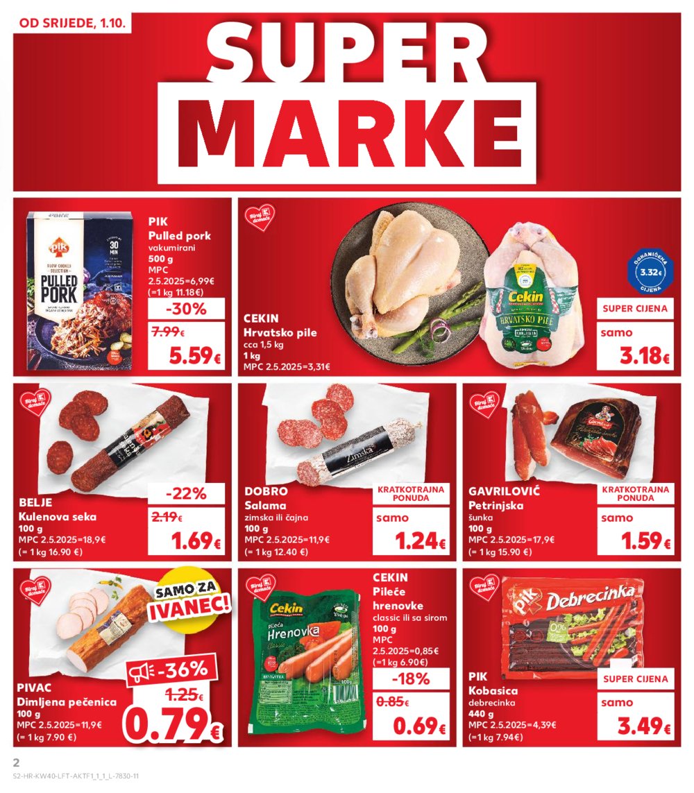 Kaufland katalog Akcija 01.10.-07.10.2025. Ivanec