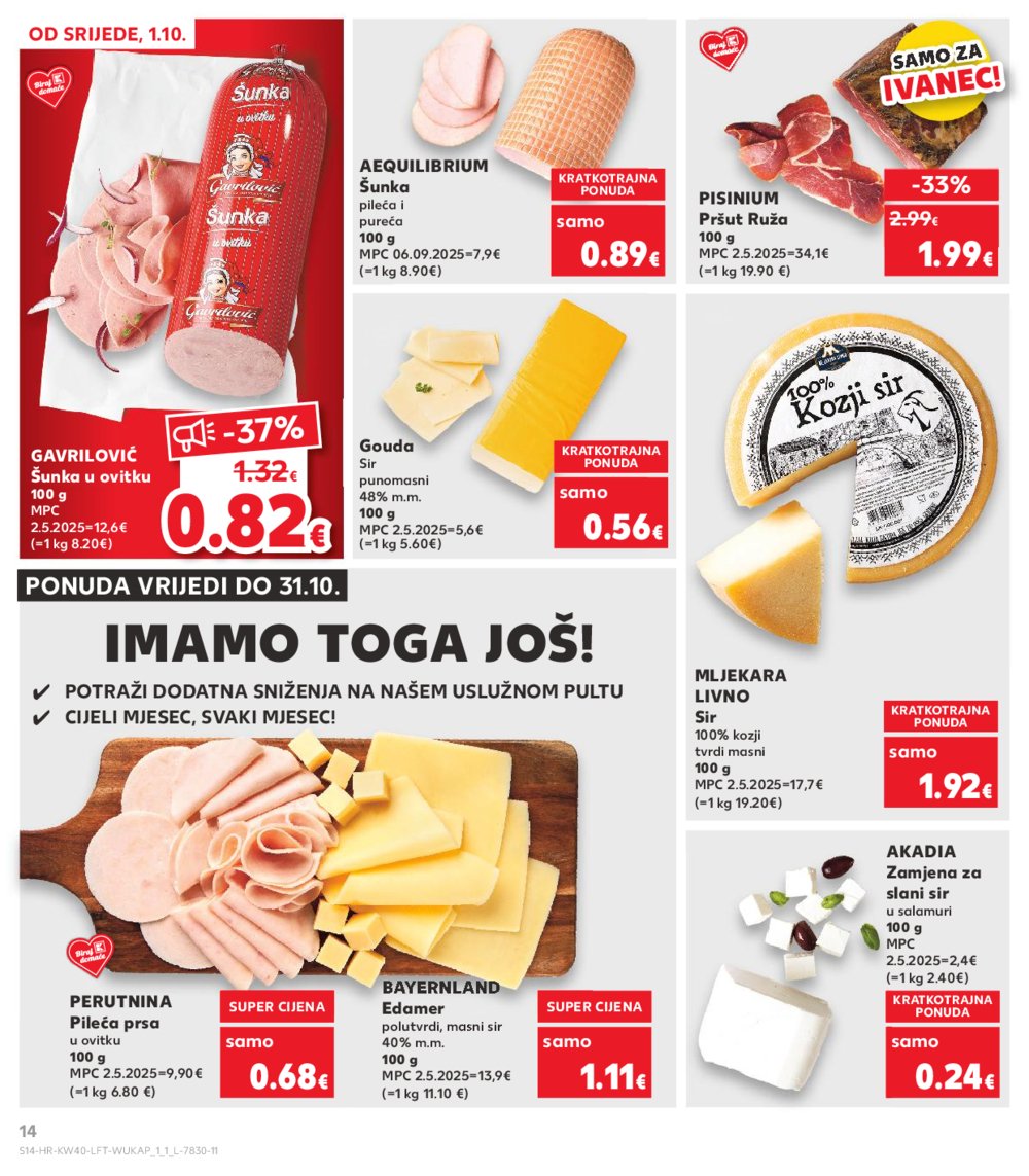 Kaufland katalog Akcija 01.10.-07.10.2025. Ivanec