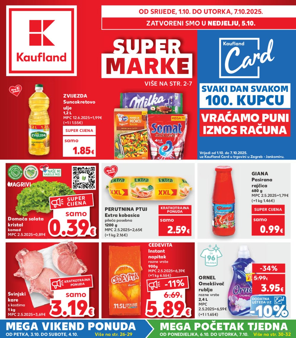 Kaufland katalog Akcija 01.10.-07.10.2025. Jankomir