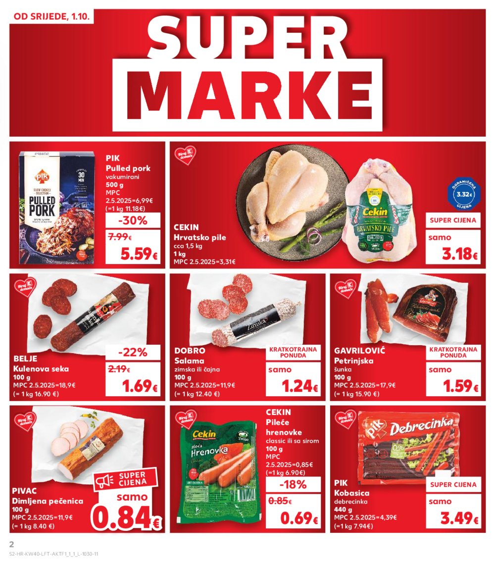 Kaufland katalog Akcija 01.10.-07.10.2025. Odabrane poslovnice