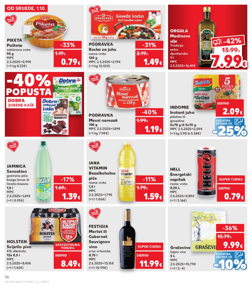 Kaufland katalog Akcija 01.10.-07.10.2025. Odabrane poslovnice