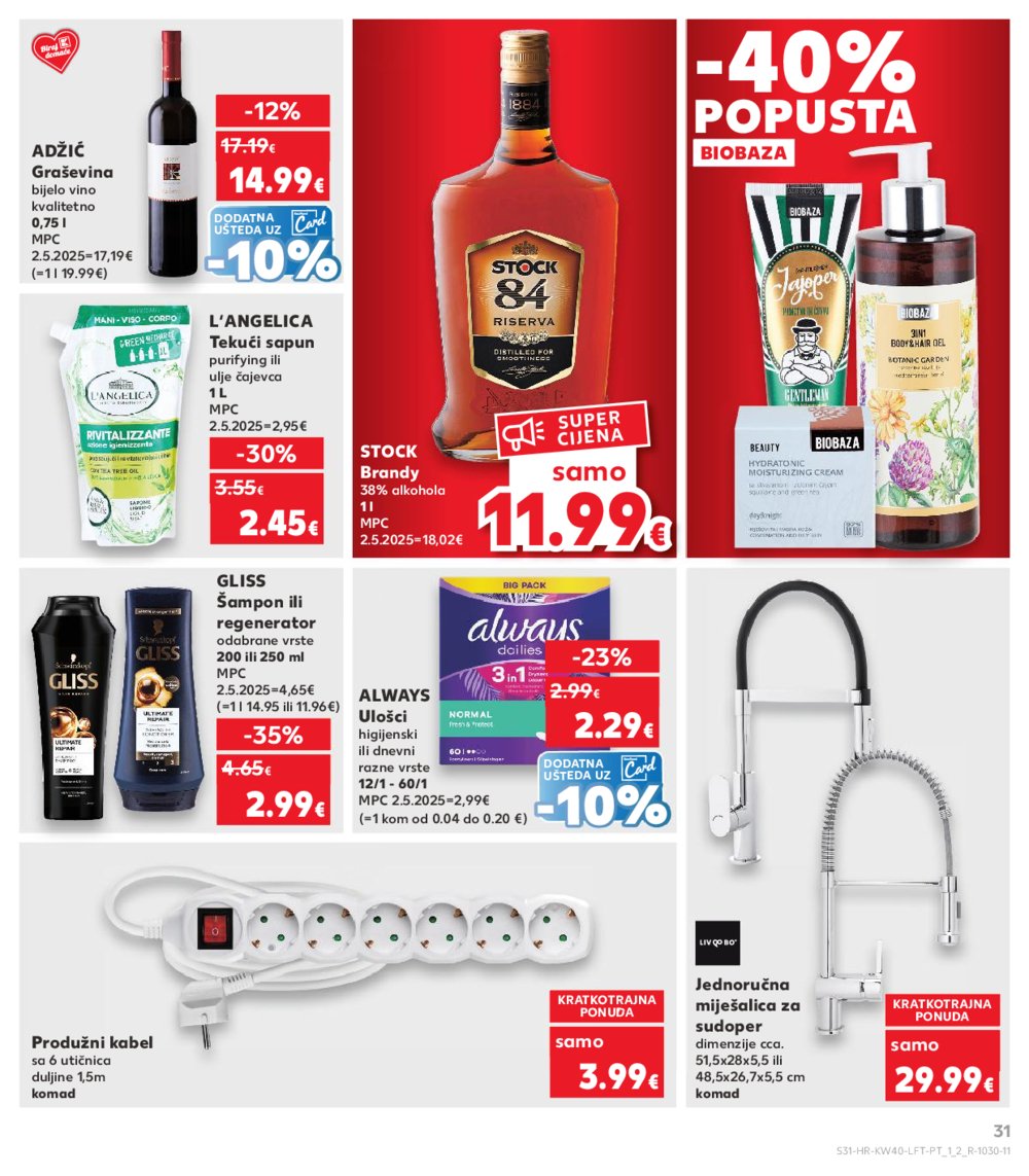 Kaufland katalog Akcija 01.10.-07.10.2025. Odabrane poslovnice