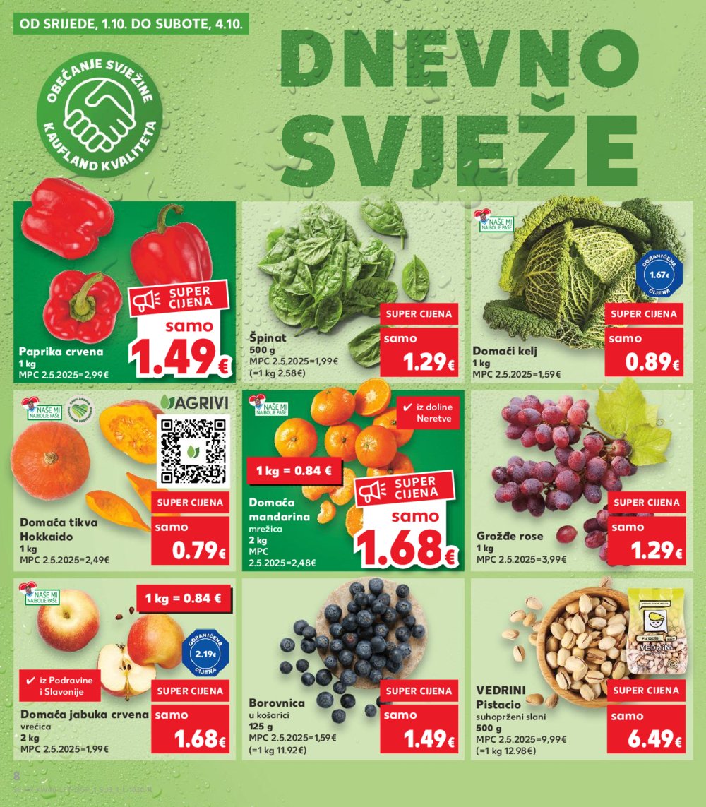 Kaufland katalog Akcija 01.10.-07.10.2025. Odabrane poslovnice