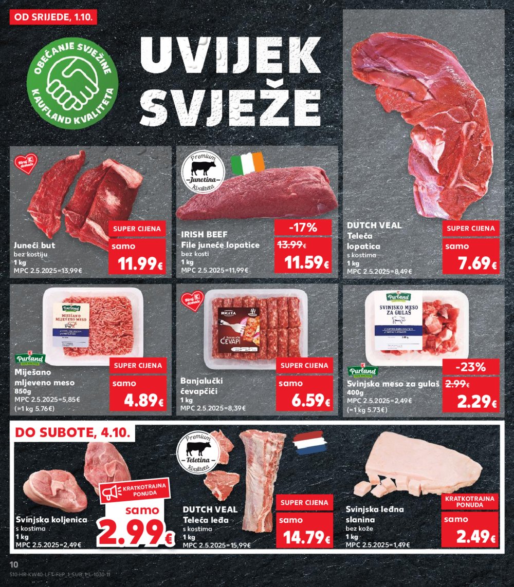 Kaufland katalog Akcija 01.10.-07.10.2025. Odabrane poslovnice