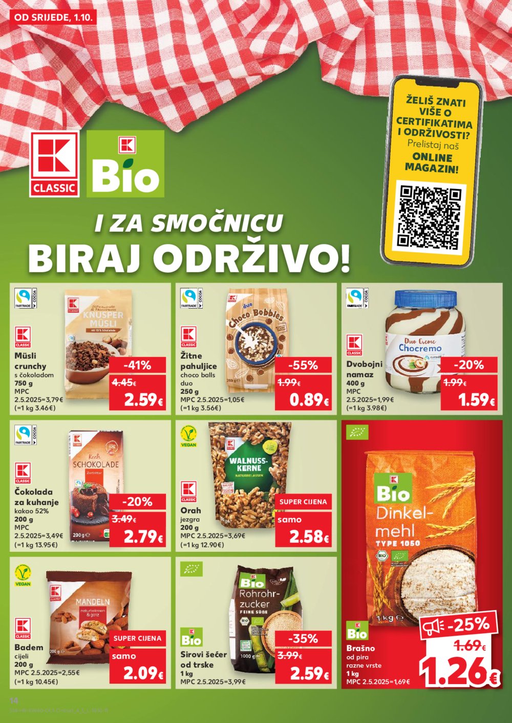 Kaufland katalog Robne marke 01.10.-07.10.2025. Odabrane poslovnice