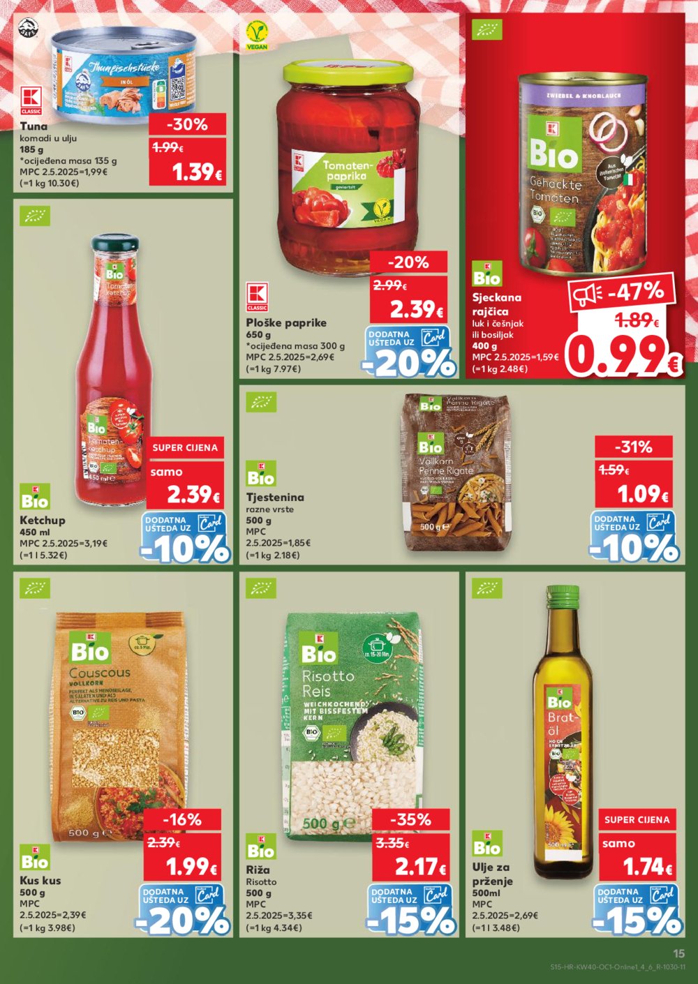 Kaufland katalog Robne marke 01.10.-07.10.2025. Odabrane poslovnice
