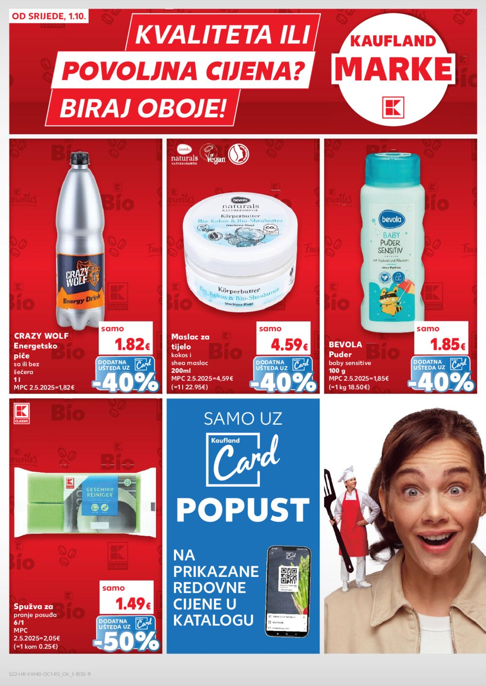 Kaufland katalog Robne marke 01.10.-07.10.2025. Odabrane poslovnice