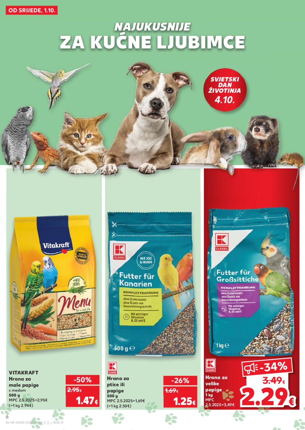 Kaufland katalog Robne marke 01.10.-07.10.2025. Odabrane poslovnice