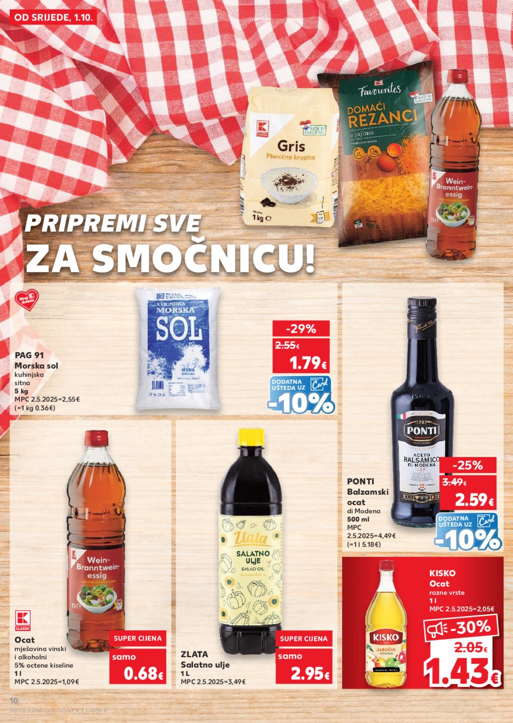Kaufland katalog Robne marke 01.10.-07.10.2025. Odabrane poslovnice