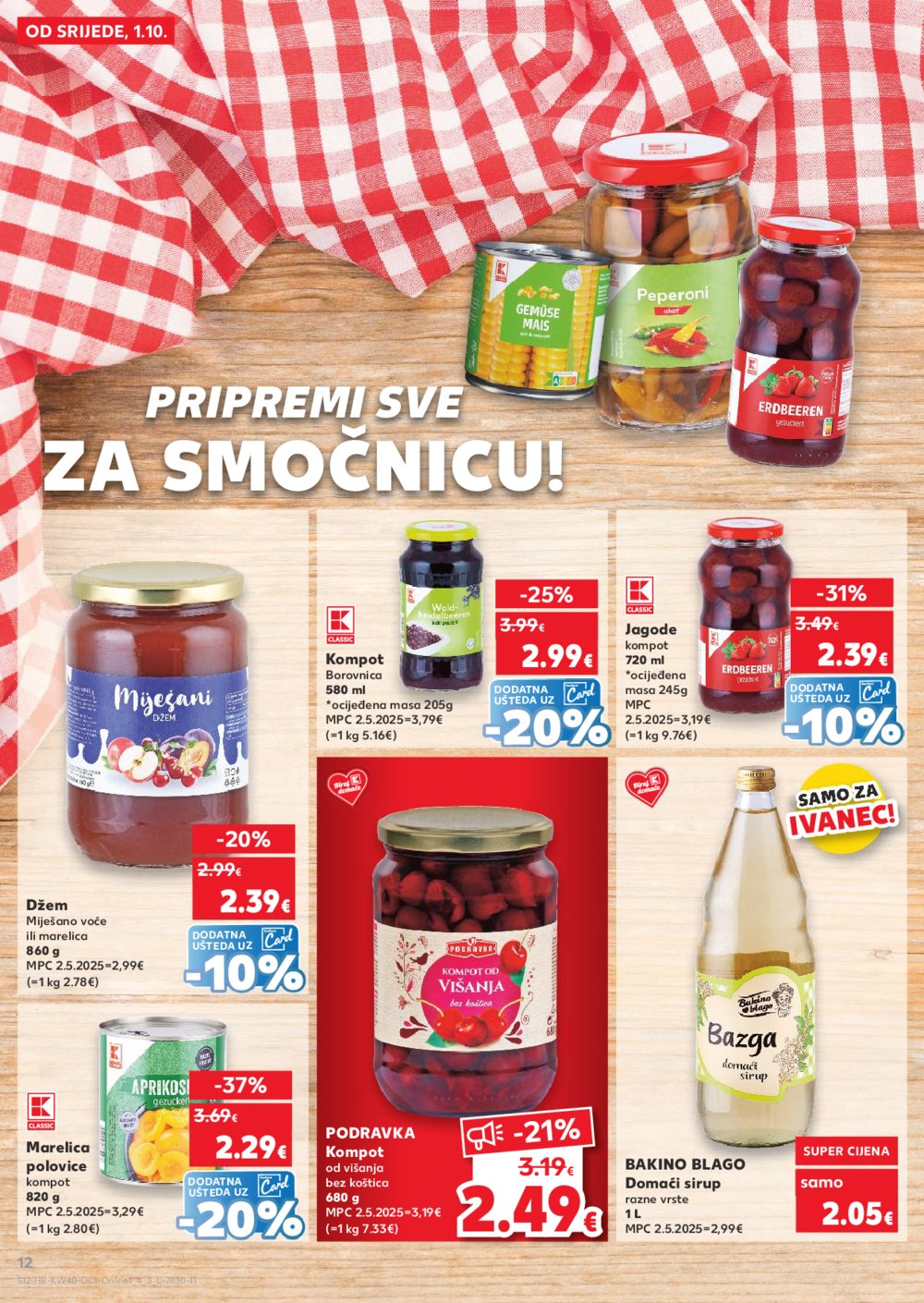 Kaufland katalog Robne marke 10.10.-07.10.2025. Ivanec, Jankomir