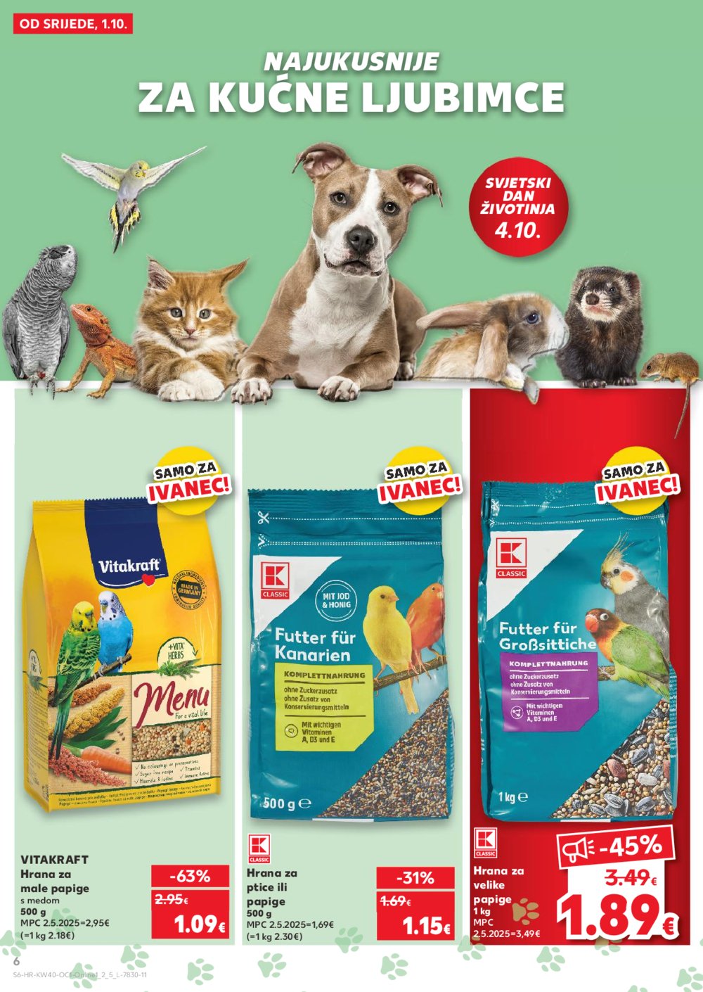 Kaufland katalog Robne marke 10.10.-07.10.2025. Ivanec, Jankomir