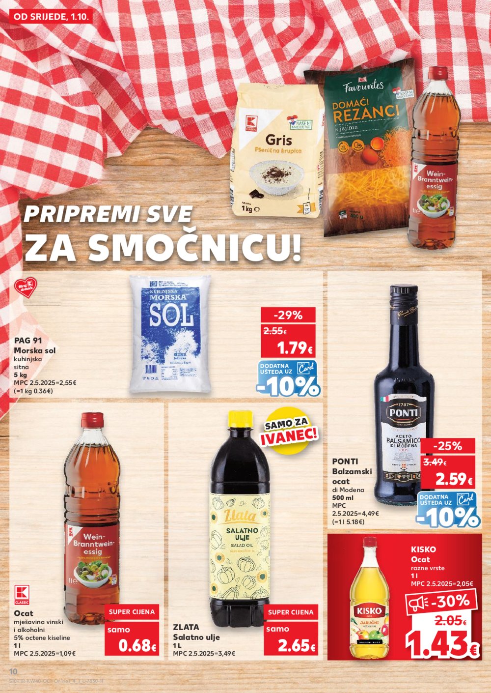 Kaufland katalog Robne marke 10.10.-07.10.2025. Ivanec, Jankomir
