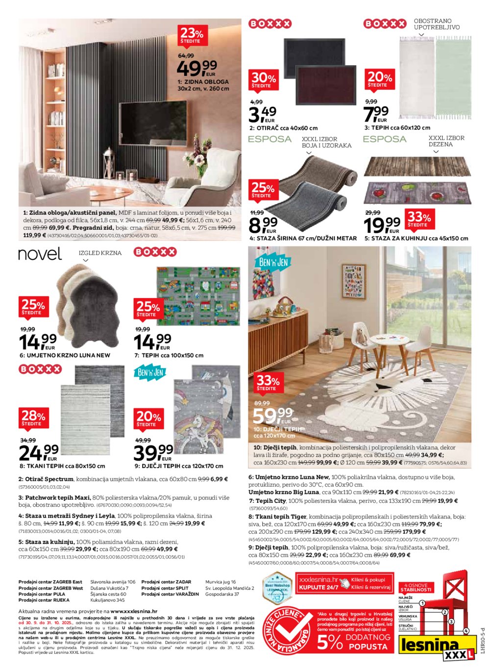 Lesnina katalog Umjetnost na podu 30.09.-31.10.2025.
