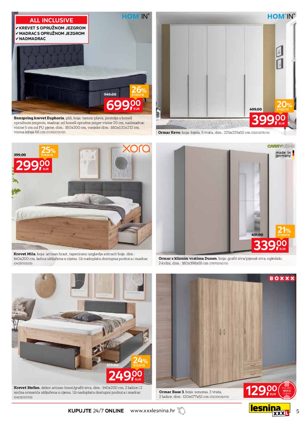 Lesnina katalog XXXL izbor za odmor 01.10.-23.10.