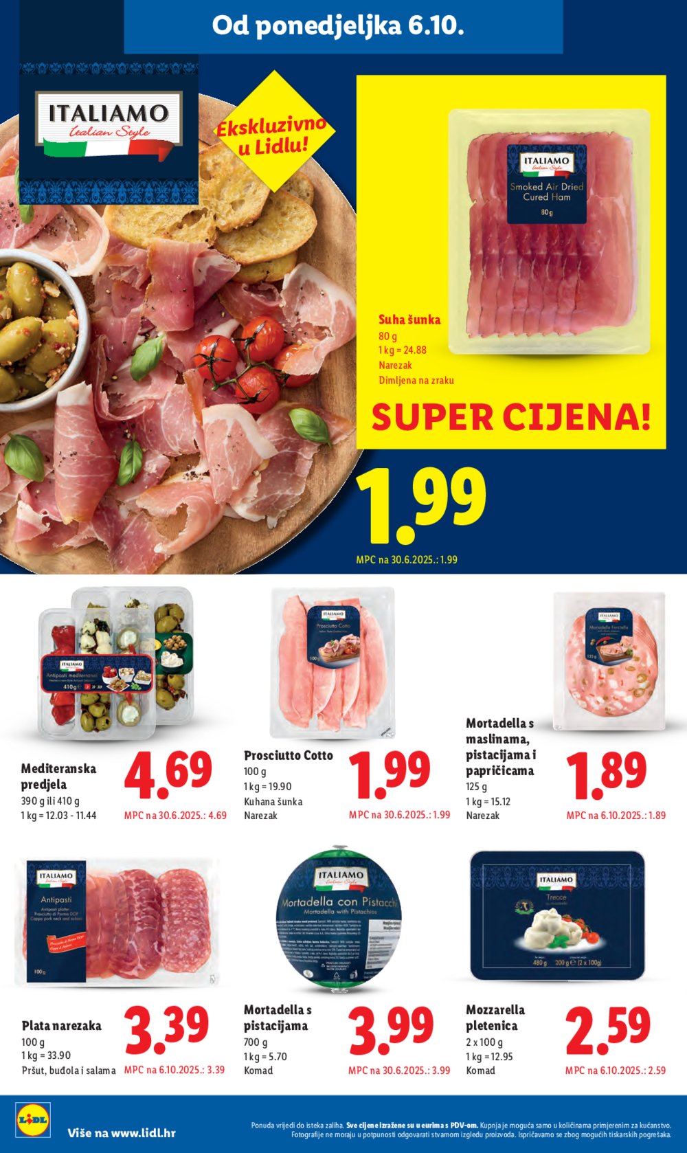 Lidl katalog Super ponuda od ponedjeljka 06.10. - 12.10.2025.