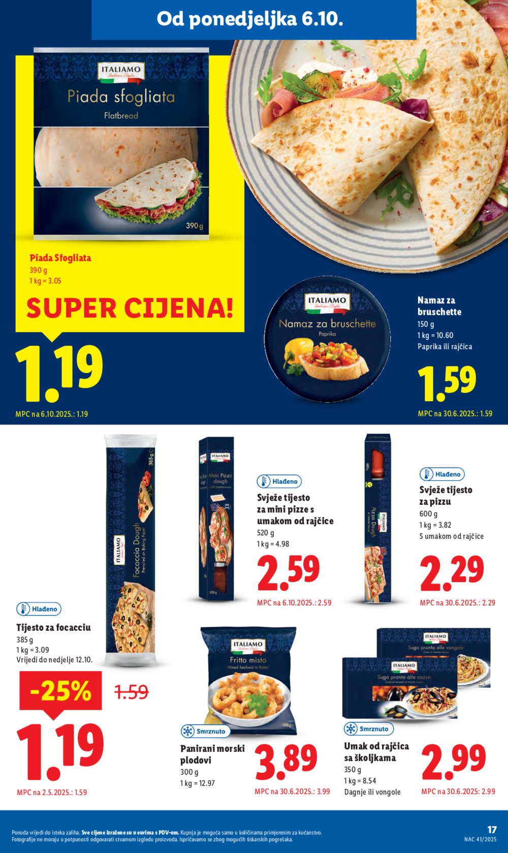 Lidl katalog Super ponuda od ponedjeljka 06.10. - 12.10.2025.