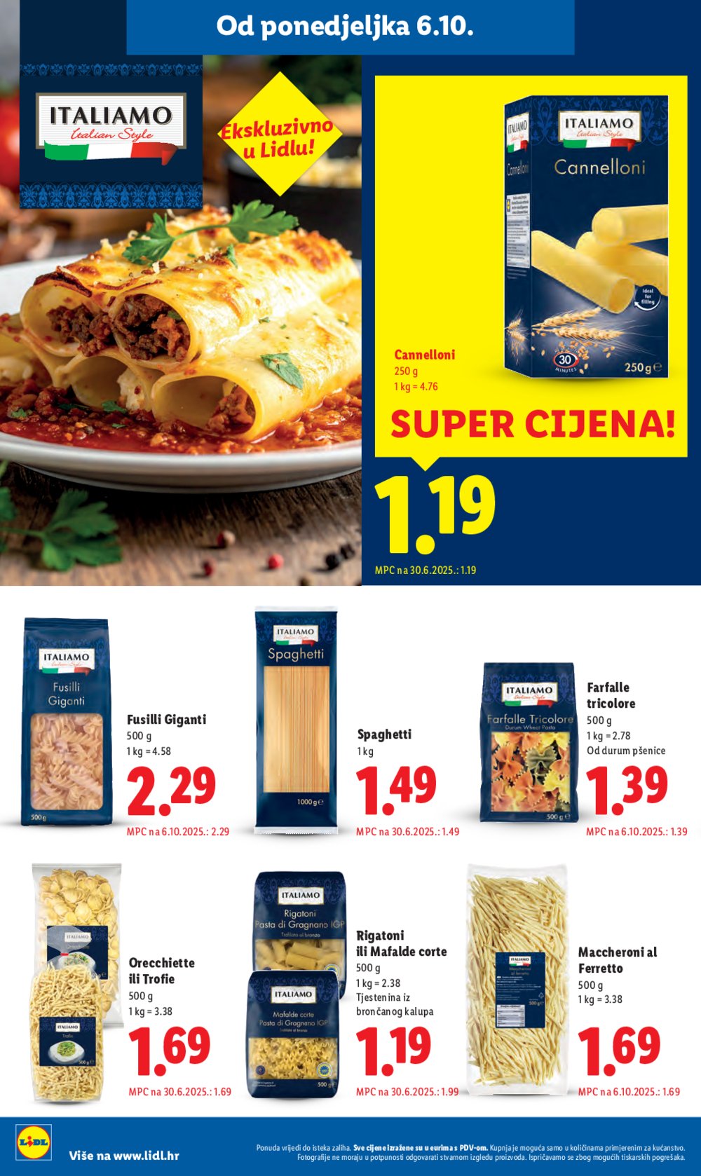 Lidl katalog Super ponuda od ponedjeljka 06.10. - 12.10.2025.