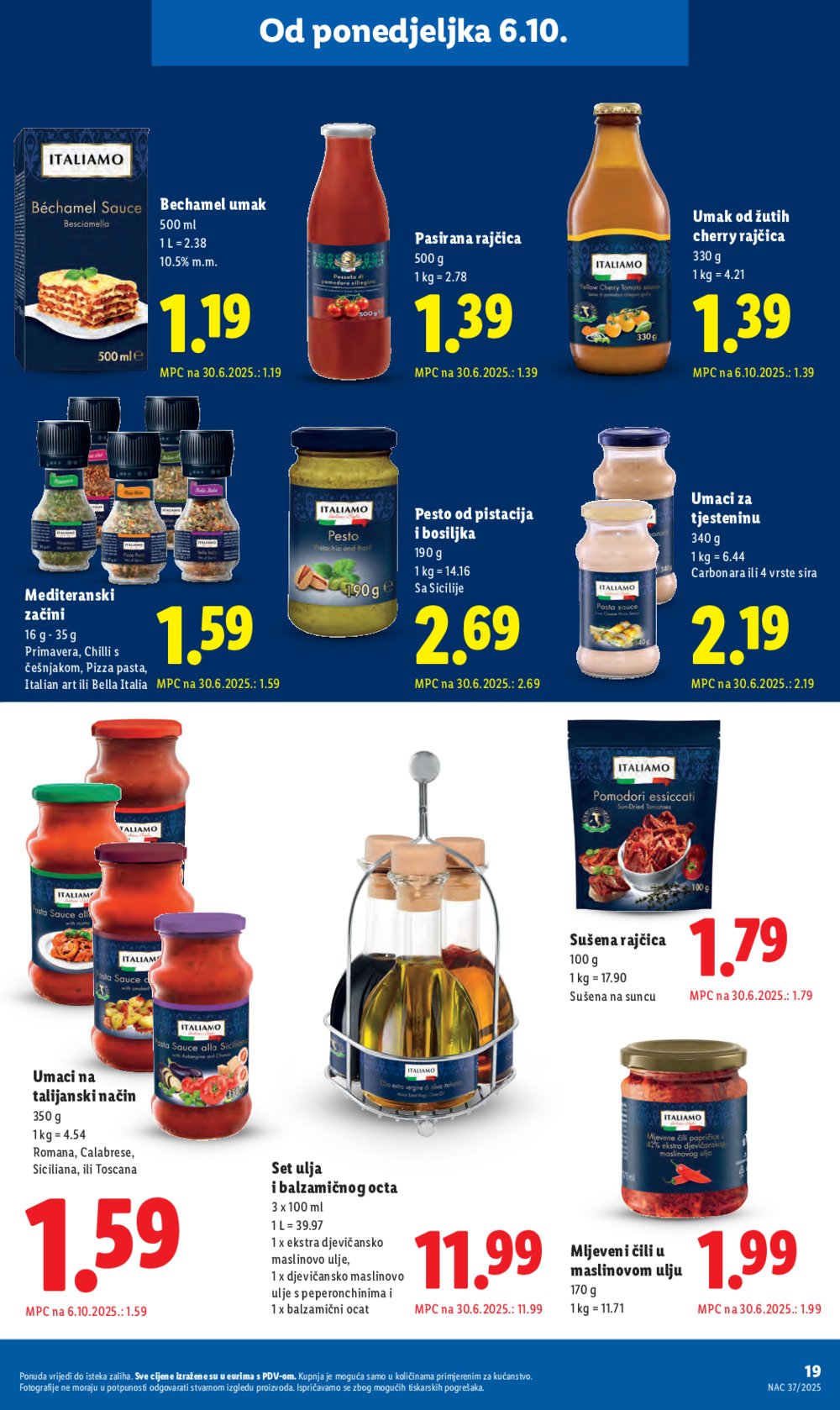 Lidl katalog Super ponuda od ponedjeljka 06.10. - 12.10.2025.
