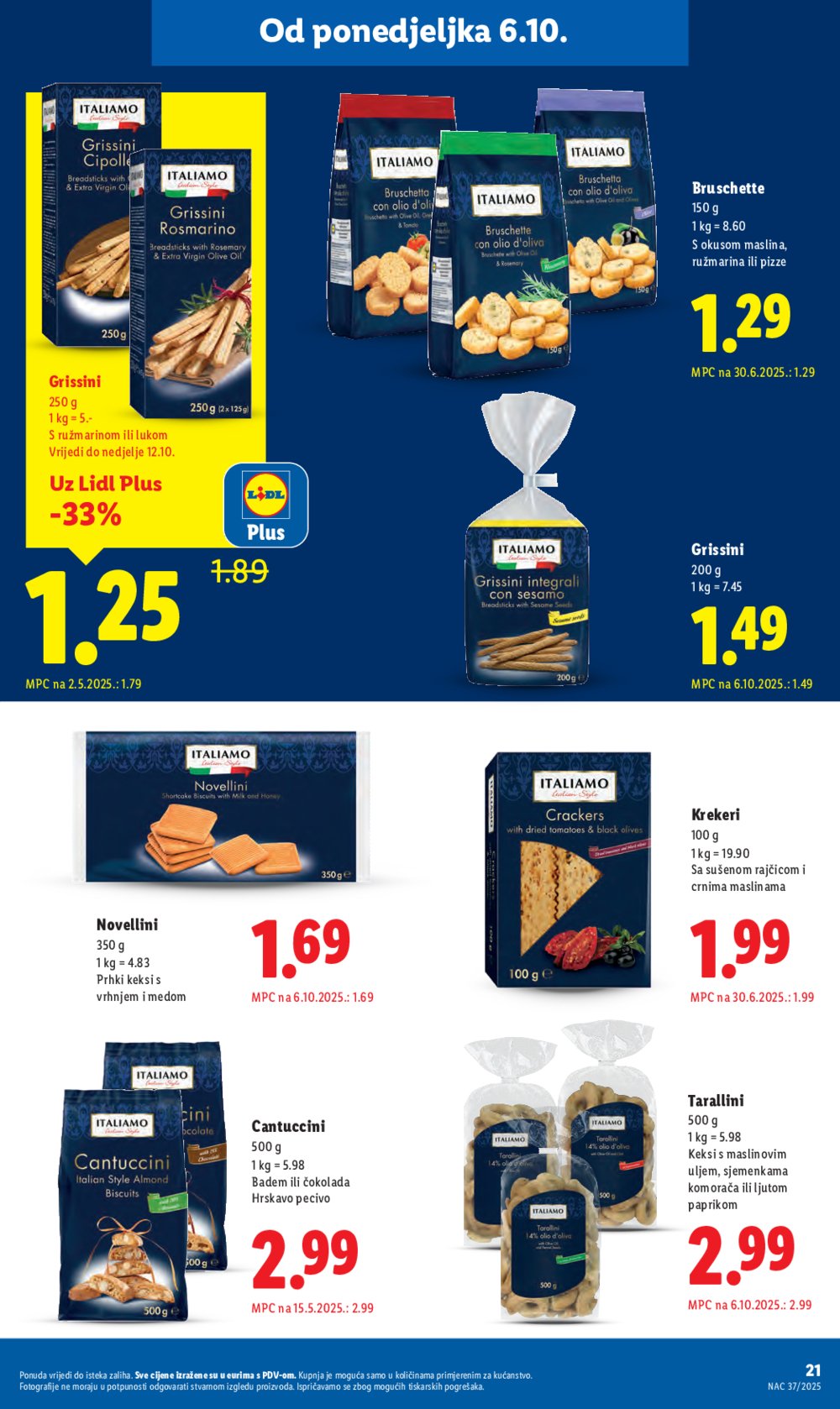 Lidl katalog Super ponuda od ponedjeljka 06.10. - 12.10.2025.