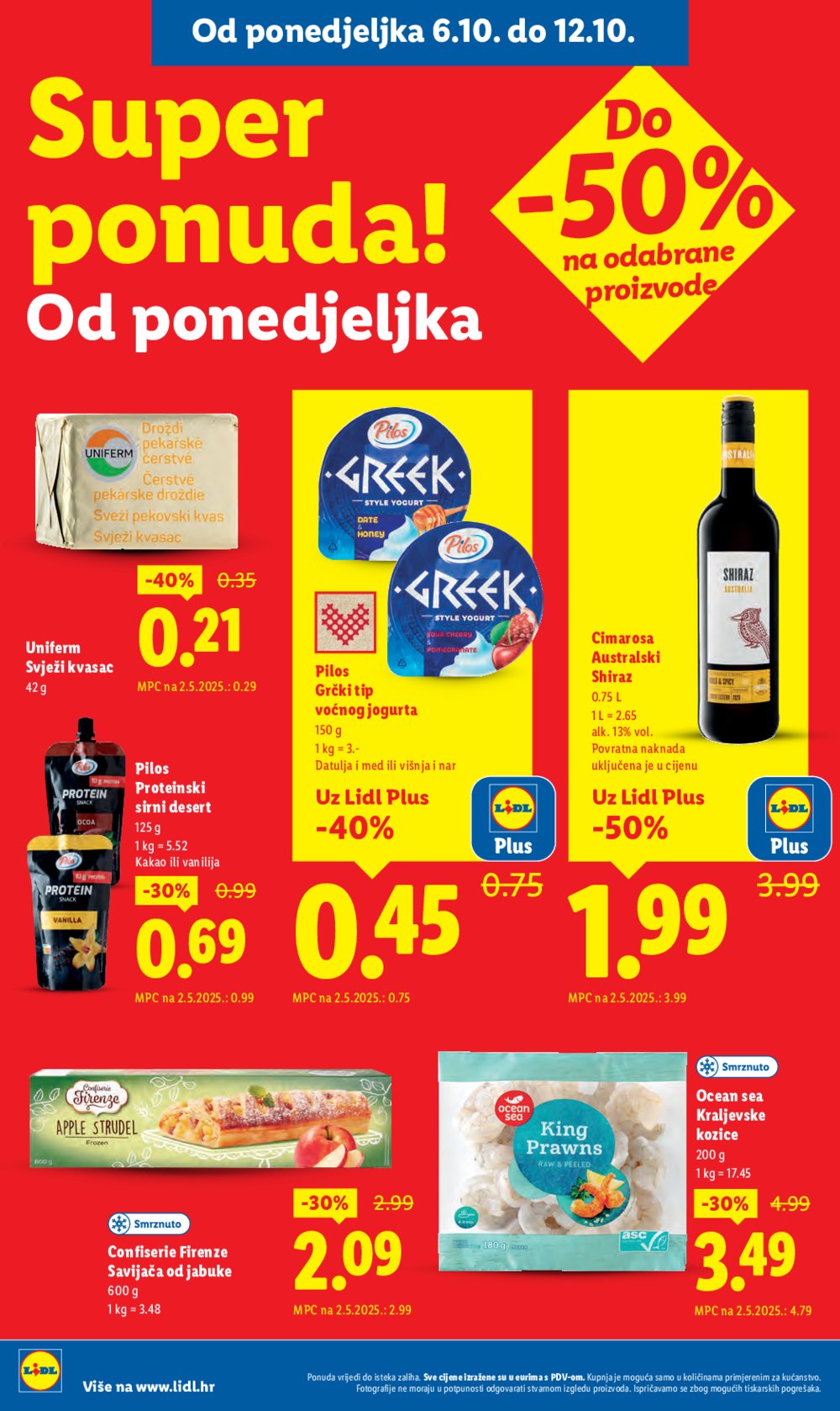 Lidl katalog Super ponuda od ponedjeljka 06.10. - 12.10.2025.