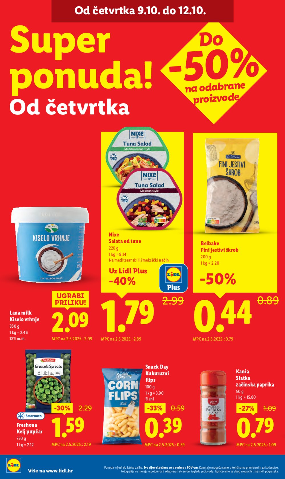 Lidl katalog Super ponuda od ponedjeljka 06.10. - 12.10.2025.