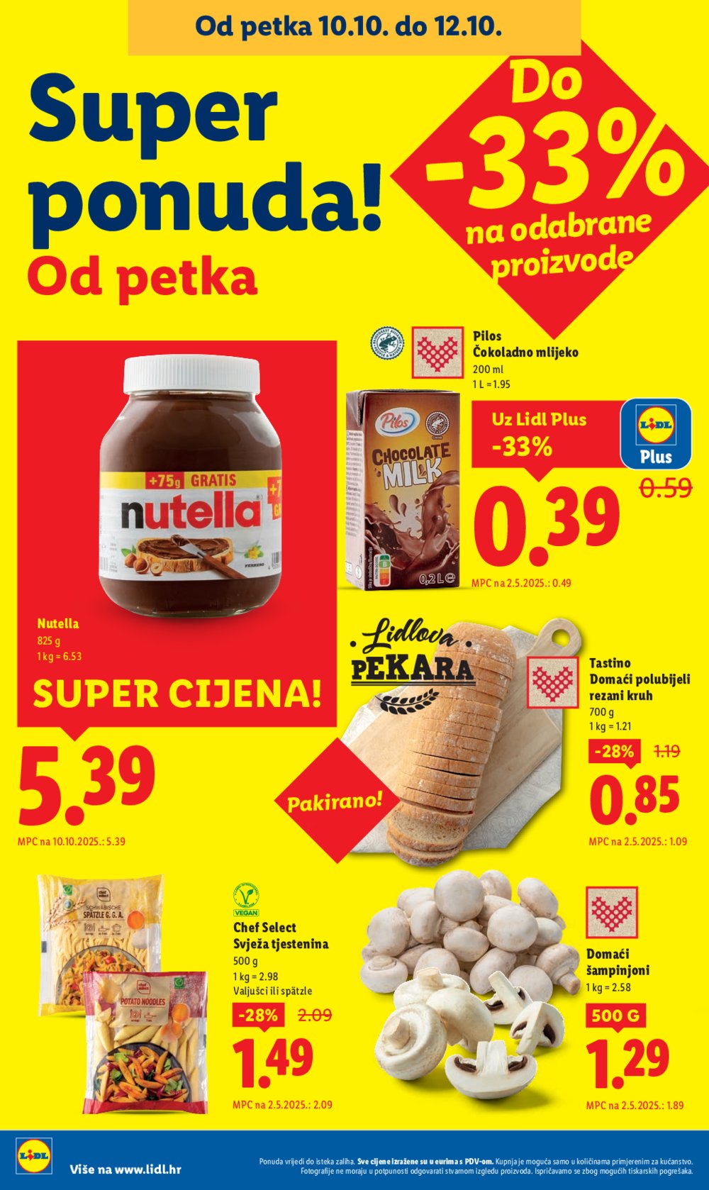 Lidl katalog Super ponuda od ponedjeljka 06.10. - 12.10.2025.