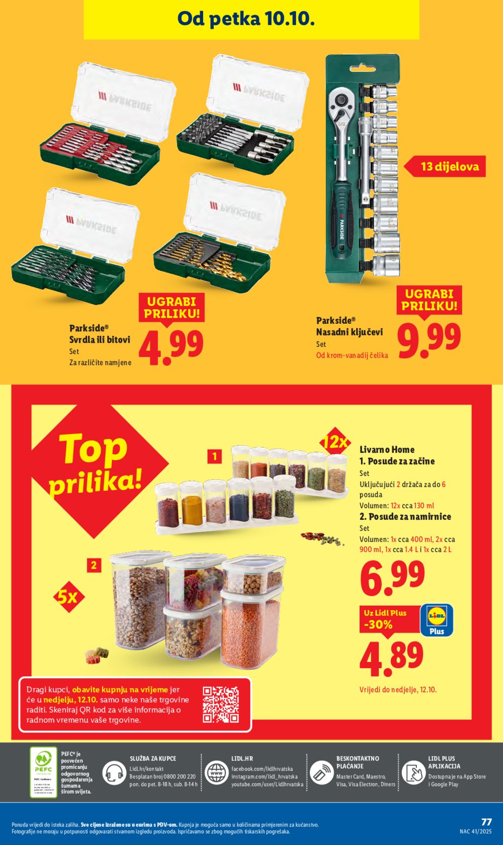 Lidl katalog Super ponuda od ponedjeljka 06.10. - 12.10.2025.