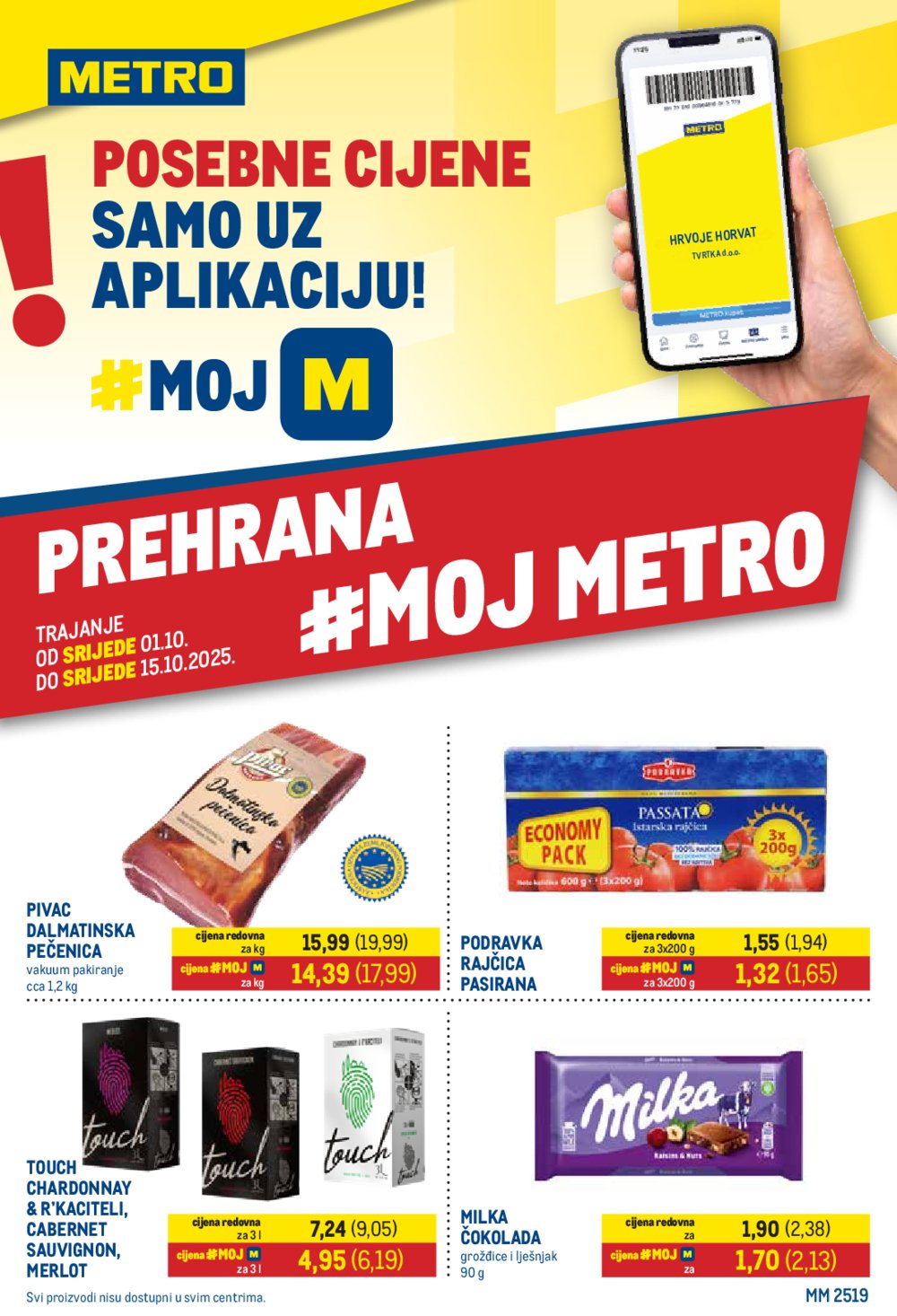 Metro katalog Prehrana i neprehrana 01.10. - 15.10.2025.