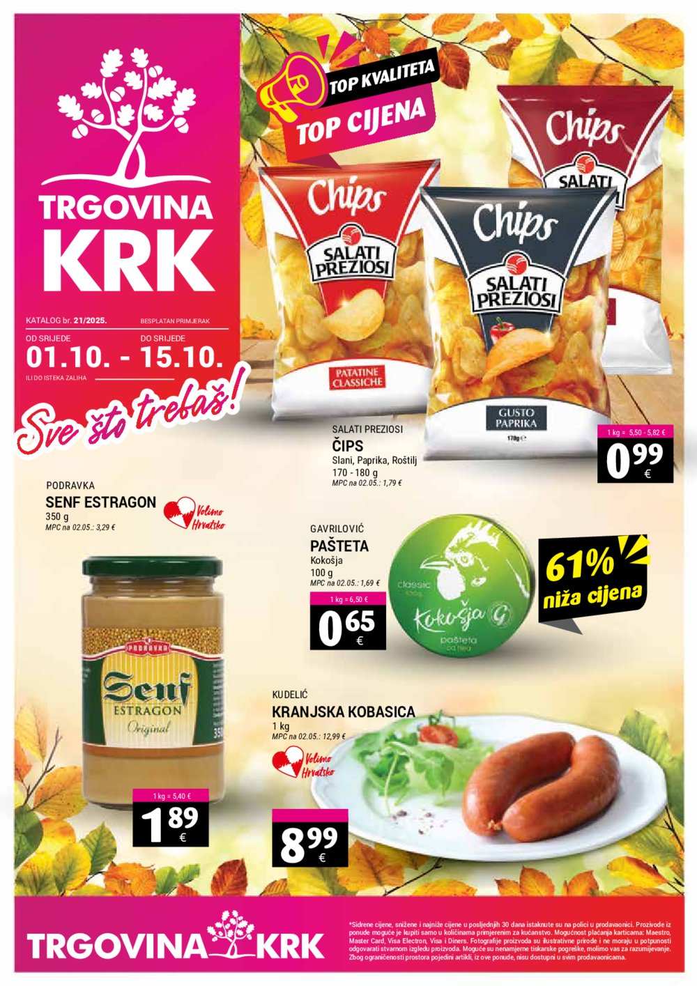 Trgovina Krk katalog Akcija 01.10. - 15.10.2025.