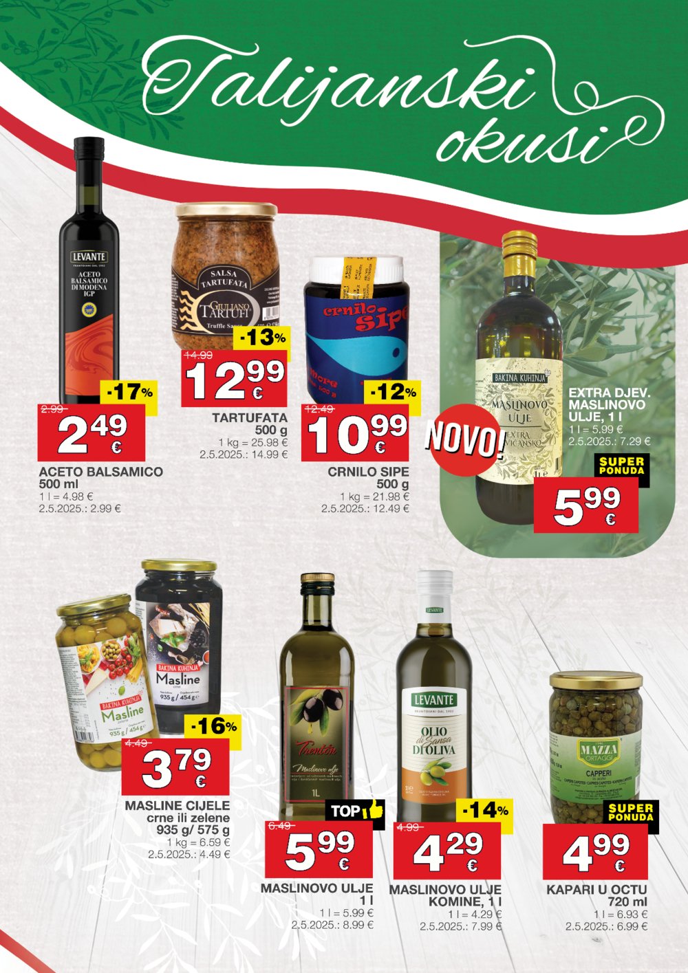 Diskont Stanić katalog talijanski okusi 16.10. - 29.10.2025.