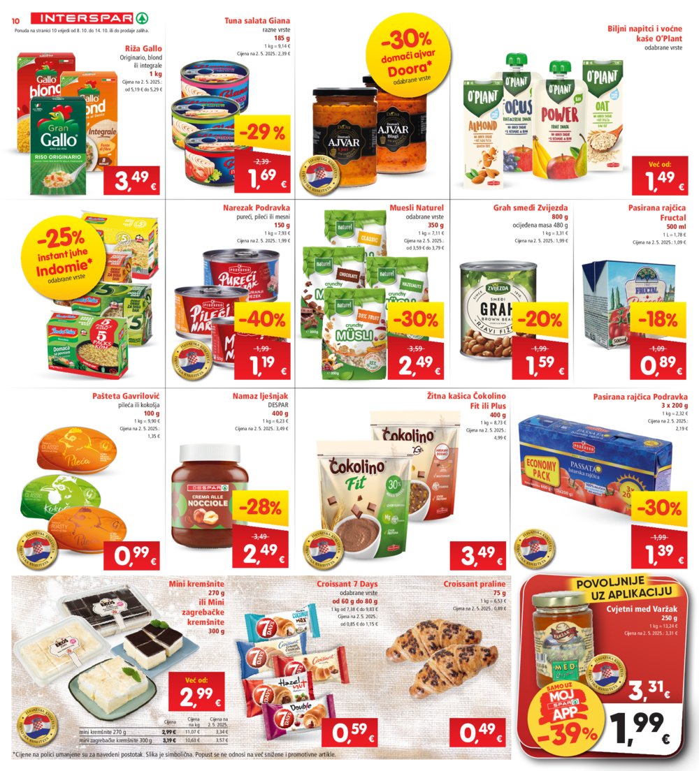 Interspar katalog Akcija 08.10. - 14.10.2025.