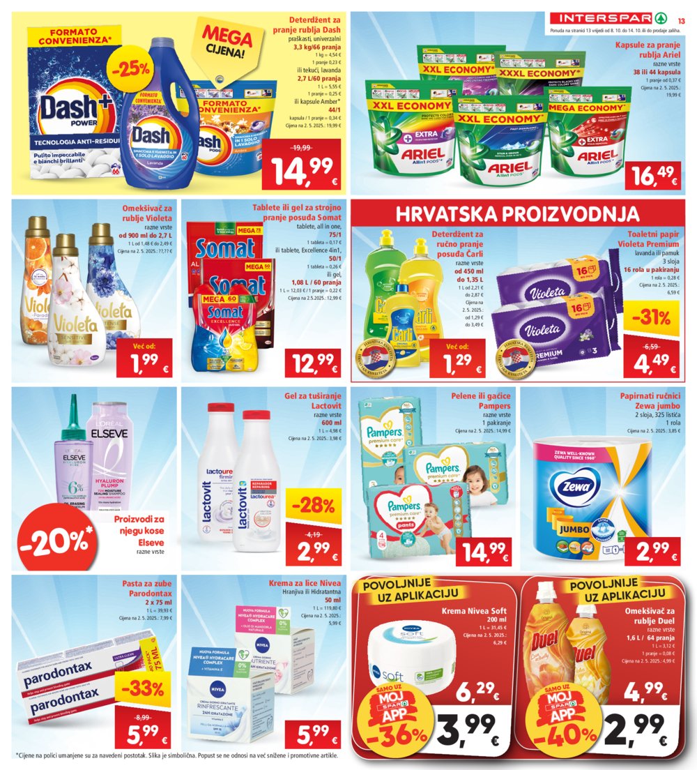 Interspar katalog Akcija 08.10. - 14.10.2025.