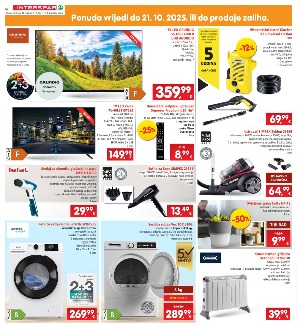 Interspar katalog Akcija 08.10. - 14.10.2025.
