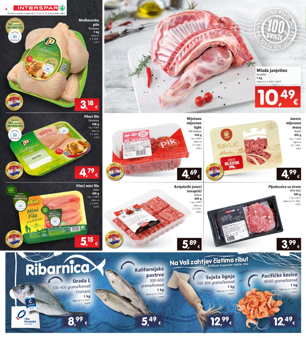 Interspar katalog Akcija 08.10. - 14.10.2025.