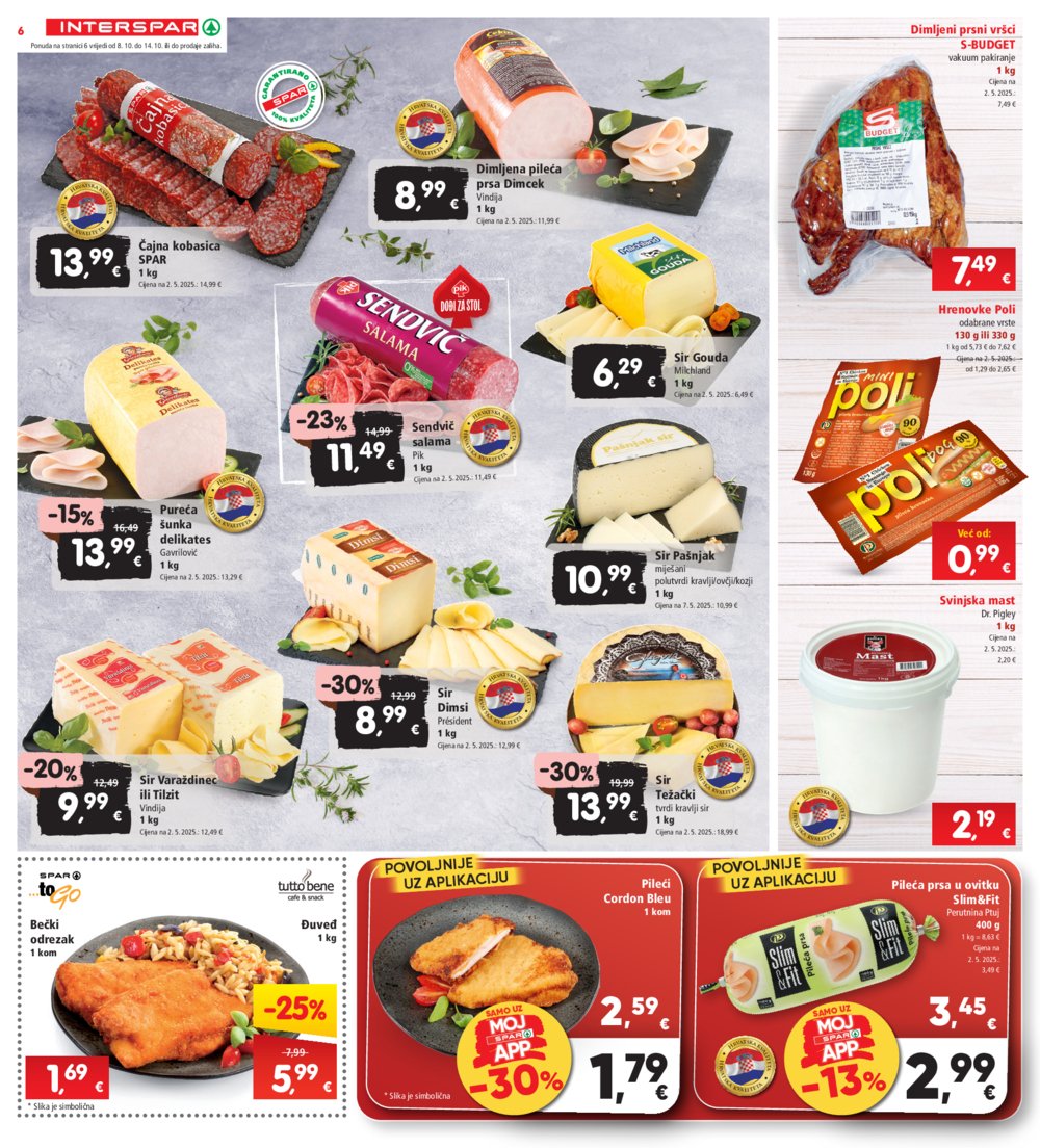 Interspar katalog Akcija 08.10. - 14.10.2025.