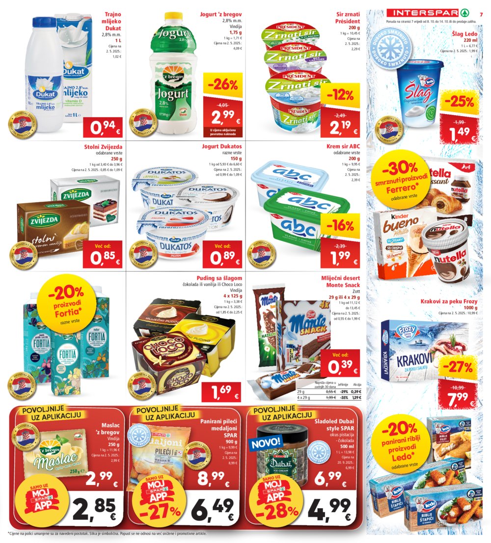 Interspar katalog Akcija 08.10. - 14.10.2025.