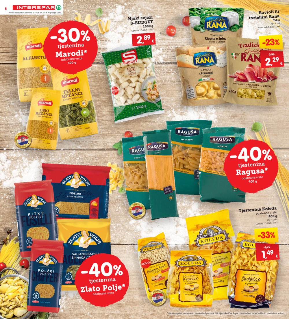 Interspar katalog Akcija 08.10. - 14.10.2025.