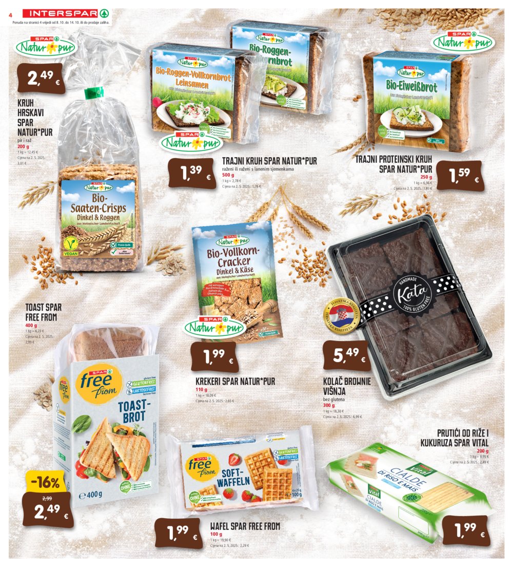 INTERSPAR katalog Pekarnica 08.10. - 14.10.2025.