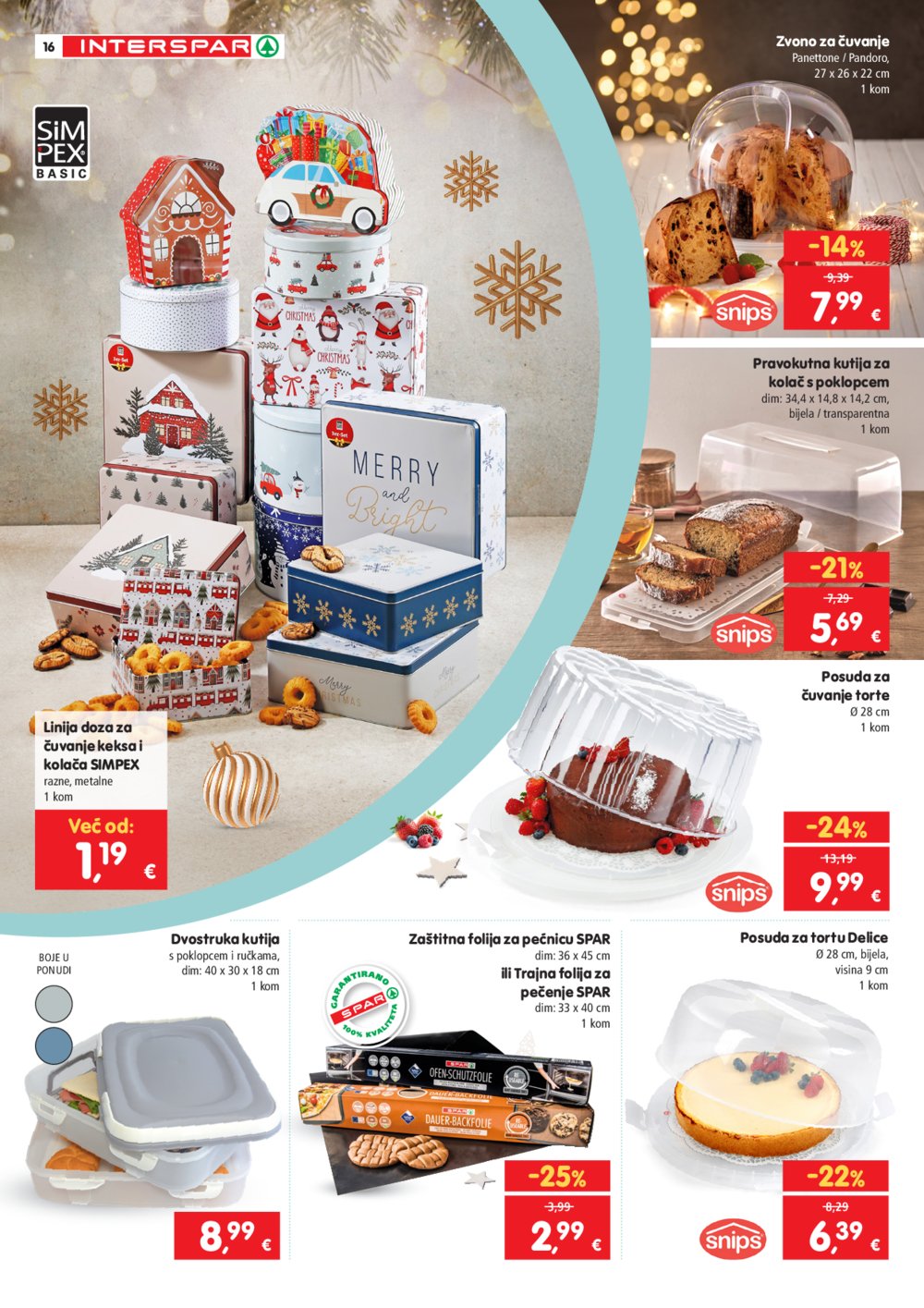 INTERSPAR katalog Vrijeme je za kolače 08.10. - 06.01.2025.