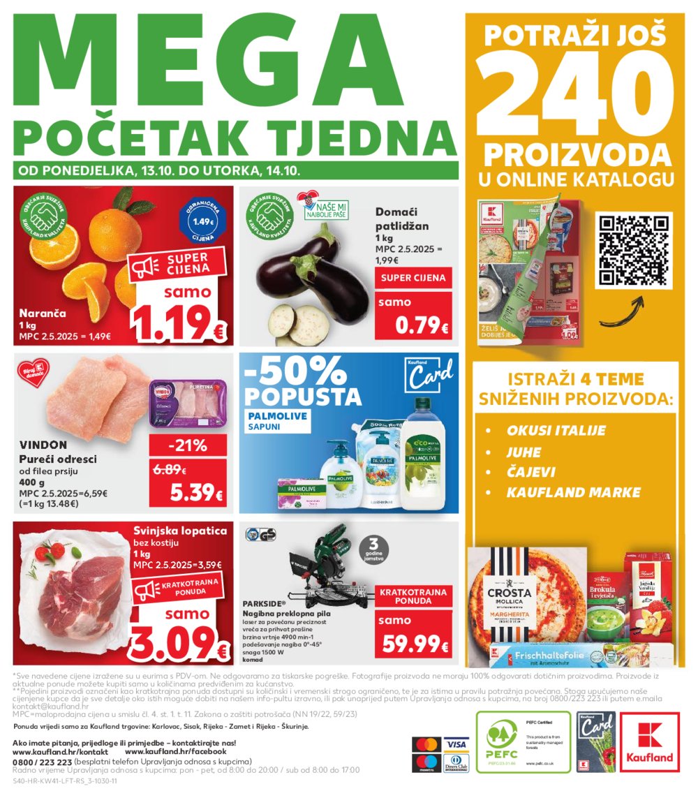 Kaufland katalog Akcija 08.10. - 14.10.2025. Ka, Ri, Si